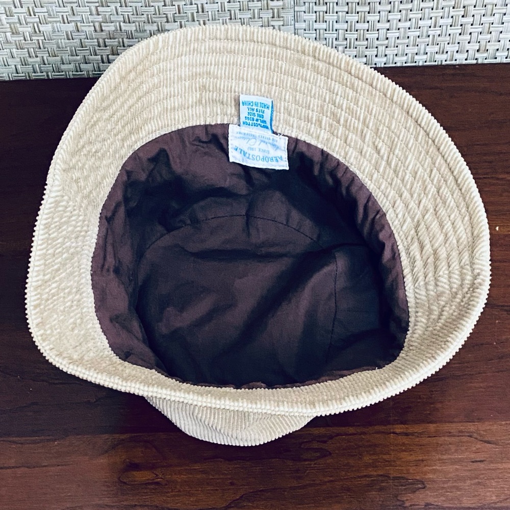 🌟HP🌟NWOT Aeropostale Tan Corduroy Bucket Hat OS - Picture 8 of 11